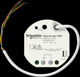 MTN6003-0011 SpaceLogic KNX Switch Actuator 1g, 3 binary inputs