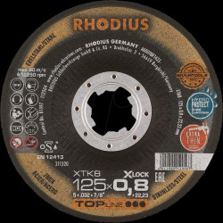 211320 Trennscheibe, extra-dünn, Ø 125 mm, 0,8 mm, X-LOCK Aufnahme, 25e