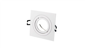 Led Line Oprawka Sufitowa Oczko Kwadratowa Ruchoma Slim Biały Mat Akros 5 Lat...