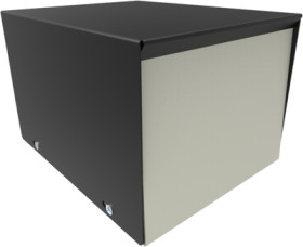 Steel enclosure, (L x W x H) 127 x 152 x 102 mm, gray (RAL 7046), IP32, 1454L