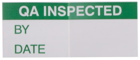 Etykieta samoprzylepna z nadrukiem tekst QA Inspected 140 szt. RS PRO Klej