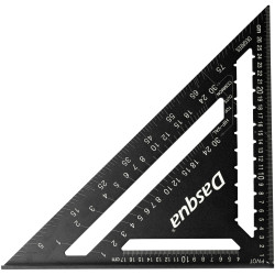 Dasqua 1804-0706 Rafter square 90° Metal Robust Grey