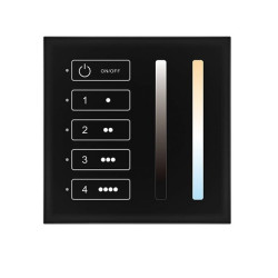 Naścienny panel dotykowy DALI master LED CCT 24V/Bus TL4-2D(B)