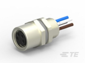 Złącze okrągłe 4-pinowe M8 Montaż przedni Gniazdo TE Connectivity Żeńskie IP67 T4