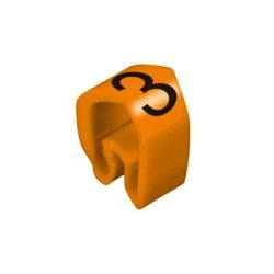 Oznacznik kablowy Weidmüller CLI C 2-4 OR/SW 3 MP 0251311512, PCW, 4 do 10 mm, 100 szt.