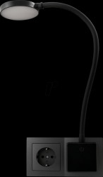 1452997 Socket light, HALO, 3.3 W, 438 lm, black