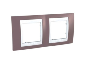 UNICA PLUS Ramka 2 podwójna pozioma róż wrzosowy MGU6.004.876 SCHNEIDER ELECTRIC