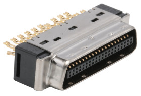 Złącze D-Sub 40-pinowe Męski Proste Montaż na kablu raster 1.27mm Złoto na niklu