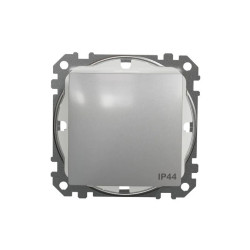 Łącznik schodowy IP44, srebrne aluminium, Sedna Design i Elements SDD213106