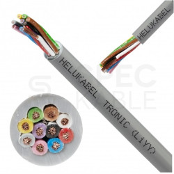 Kabel sterowniczy TRONIC LIYY 10x0,5mm2 szary 500V olejoodporny linka Helukabel
