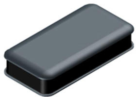 ABS/PC enclosure, (L x W x H) 90 x 46 x 20 mm, black, WK-3.29