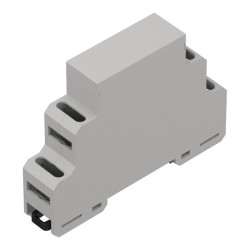 ZD1001J-C0 – Obudowa modułowa na szynę DIN ABS V0, jasnoszary Kradex