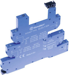 Finder 93.63.0.240 Gniazdo przekaźnika pałąk, dioda LED, EMC obwodu tłumiącego Pasuje do przekaźników serii: Finder seri