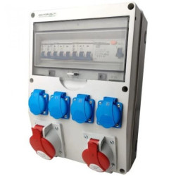 Rozdzielnica budowlana DV-S/FI 1x 32A 1x 16A 4x 230V IP44 DOKTORVOLT 9918