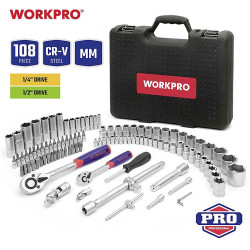 WorkPro WP202535 Screwdriver Bit Set 108-Piece Durable Versatile Set
