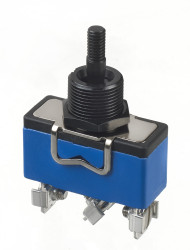 Przełącznik Wł.-wył.-wł. średnica wycięcia 12.2 (Dia.)mm SPDT APEM Montaż panelowy długość przełącznika 17.5mm