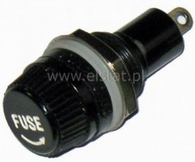 Oprawka bezp. 5x20 montażowa - gniazdo; 10A/230V