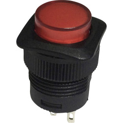TruComponents 781955 Pushbutton ,Panel Mount,Off/(On),SPST-NO,Solder