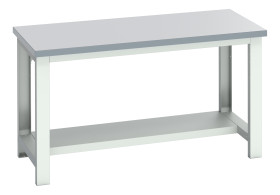 Stół warsztatowy szer. 750mm maks. obciążenie: 450kg Podstawowy stoł Blacha stalowa dł. 1500mm wys. 840mm