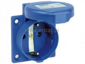 Gniazdo tablicowe 2P+Z 16A 230V niebieskie IP54 10