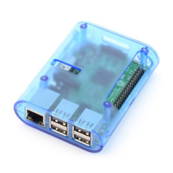 Obudowa Raspberry Pi Model 3B+/3B/2B Simple Plus - niebieska