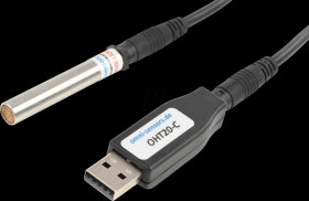 OHT20-C USB humidity and temperature sensor, -40 to +120 °C / 0 to 100