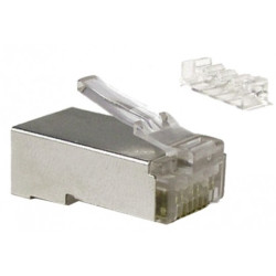 Wtyk modularny RJ45 8P8C kat.6 ekranowany STP linka Alantec WORECZEK 100szt.