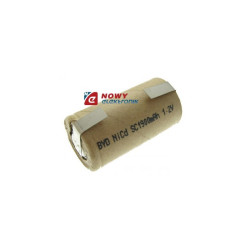 Akumulator do pakietu BYDSC1,9ZB z blaszk.1,2V 1900mAh NiCd 22x42(23x43)