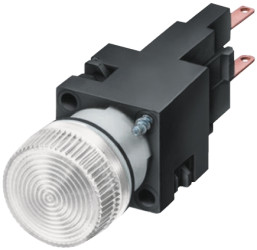 Kontrolka 250V Biały Siemens średnica wycięcia 16mm Montaż panelowy Szybkozłącze