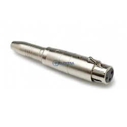 XLR przejście XLR 3pin wtyk żeński / 6.3mm Jack gniazdo mono