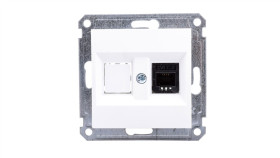 Lumina Gniazdo Telefoniczne Białe Wl2010