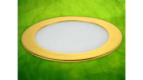 Panel Led Okragły Round 18W 230V Złoty Dw