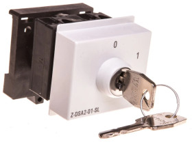 Przełącznik modułowy obrotowy 0-1 20A 2P kluczyk Z-DSA2-01-SL 248873