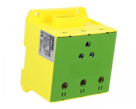 Złączka OTL300-3B żółto-zielony 3xAl/Cu95-300mm2 6x1x40 1000V/1500V Zacisk uniwersalny z wejściem na szynę elastyczną MAA3300Y20