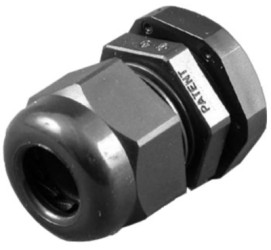 Cable gland, PA, (L x W) 18 x 13 mm, black, 1427CG21