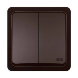 BERG Łącznik świecznikowy n/t 10AX IP20 brązowy 3711-05