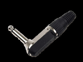 Wtyk Jack 6,3mm mono, metal, kątowy JW645; Talvico