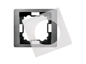 SIMON BASIC NEOS Ramka 1 pojedyncza uniwersalna z uszczelką IP44 tytanowa metalizowana BMRC1B/052 KONTAKT SIMON