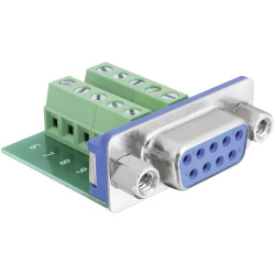 Delock 65319 Serial to Terminal Block Adapter, 37-pin D-SUB, 180&#xB0; angle