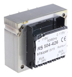 Transformator do druku 24V ac 115 V ac, 230 V ac 2 wyjścia THT 12VA