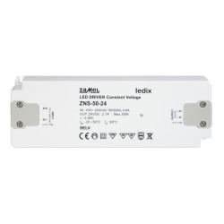 Zasilacz LED slim 24V DC / 50W ZNS-50-24