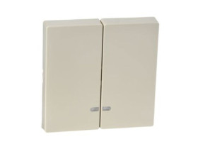 MERTEN SYSTEM M Klawisz podwójny z okienkiem sygnalizacyjnym kremowy MTN3420-0344 SCHNEIDER ELECTRIC