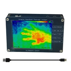 Ręczny imager termalny MLX90640 na podczerwień,2,8-calowy ekran TFT,ładowany przez USB Type-C,przenośne urządzenie do obrazowani