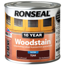Ronseal 38670 10 Year Woodstain Teak 250ml