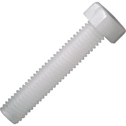 Toolcraft Hexagonal Screw DIN 933 Polyamide M3 x 20mm Pack Of 10