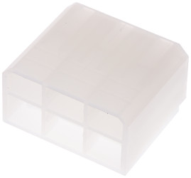 Obudowa do konektorów zaciskanych Wypust 6-pinowe Naturalny 24.2mm