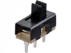 Przełącznik suwakowy 2-poz 1-tor 3p h=5mm w druk