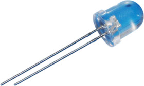 LED, THT, round, Ø 9.2 mm, white, 5000 to 8500 mcd, 30°, 804WC2C-W2-3PD