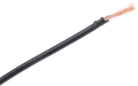Przewód montażowy 0,26mm² Czarny RS PRO PVC 23 AWG 250 V dł. 100m 3/0,07 mm +105°C RoHS Compliant