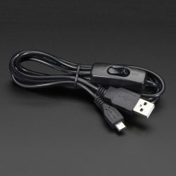 USB Cable with Switch - A/MicroB